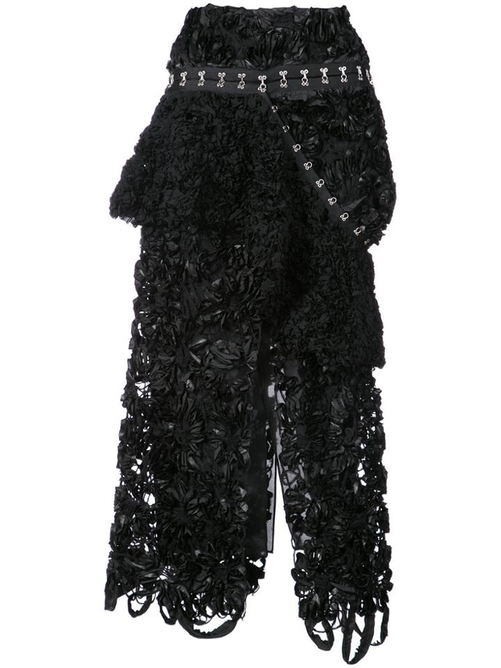 Proenza Schouler Asymmetrical Peplum Skirt - Black