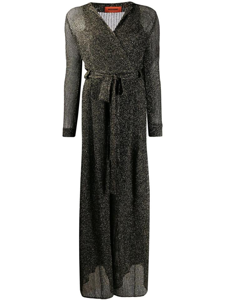 Missoni Metallic Knit Jumpsuit - Black