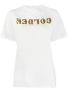 Golden Goose Holographic Logo Print T-shirt - White