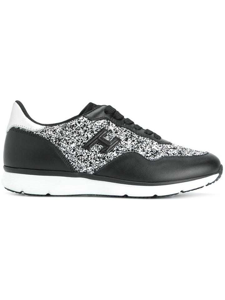 Hogan Abstract Print Sneakers - Black