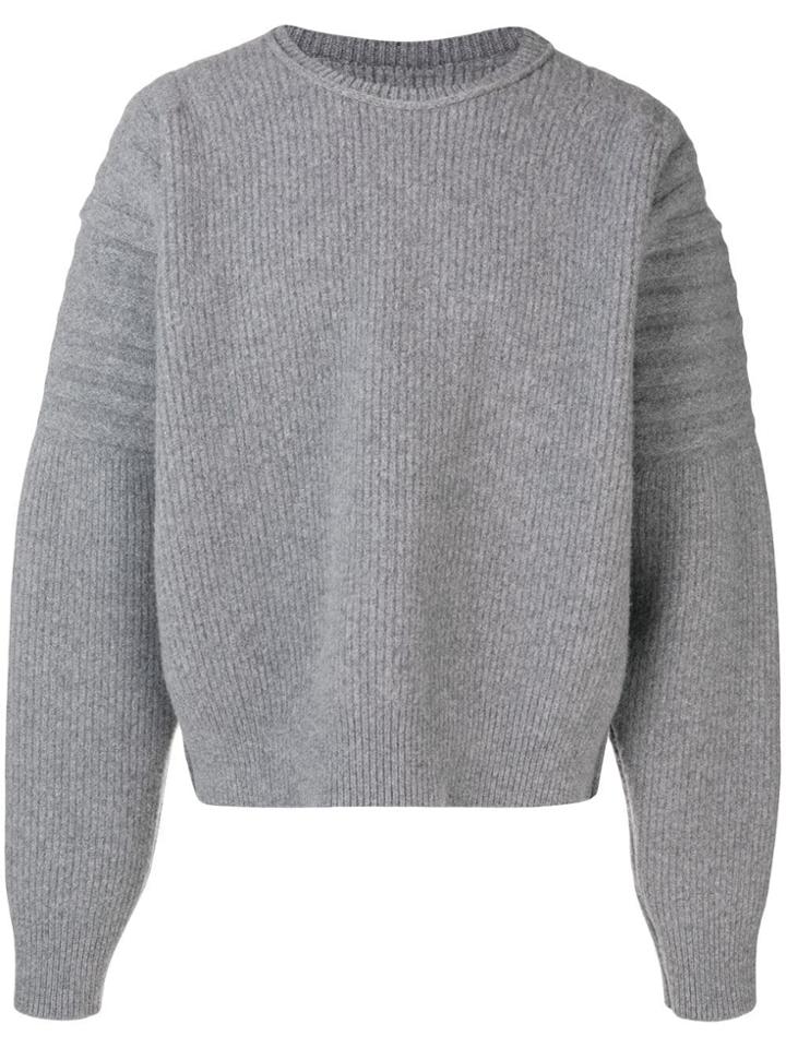 Hed Mayner Oversized Knitted Sweater - Grey