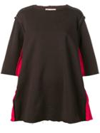 Marni Oversized Raw Detailed Top - Brown