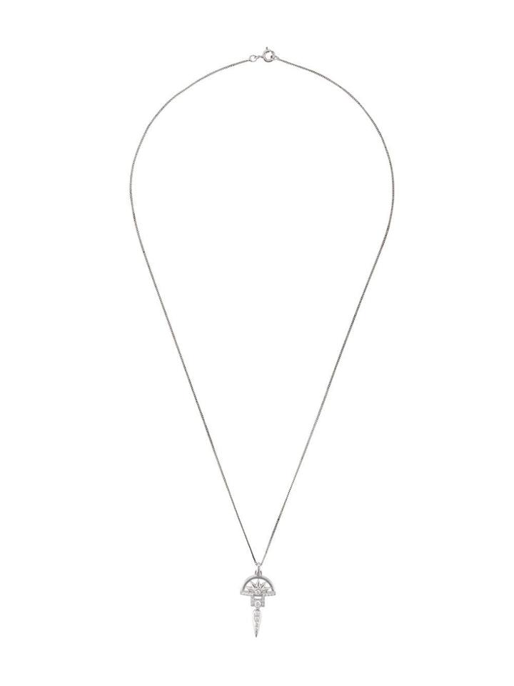 V Jewellery Este Pendant Necklace - Silver