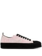 Ann Demeulemeester Low Top Checkered Sneakers - Pink