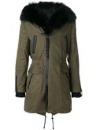 Philipp Plein Fur Trim Collar Parka - 65 Military