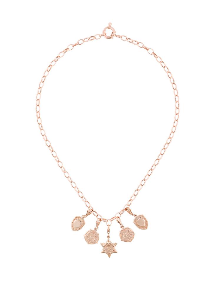 True Rocks Unique Charm Pendant Necklace - Metallic