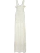 Stella Mccartney Lace Maxi Dress, Women's, Size: 36, White, Cotton/polyester