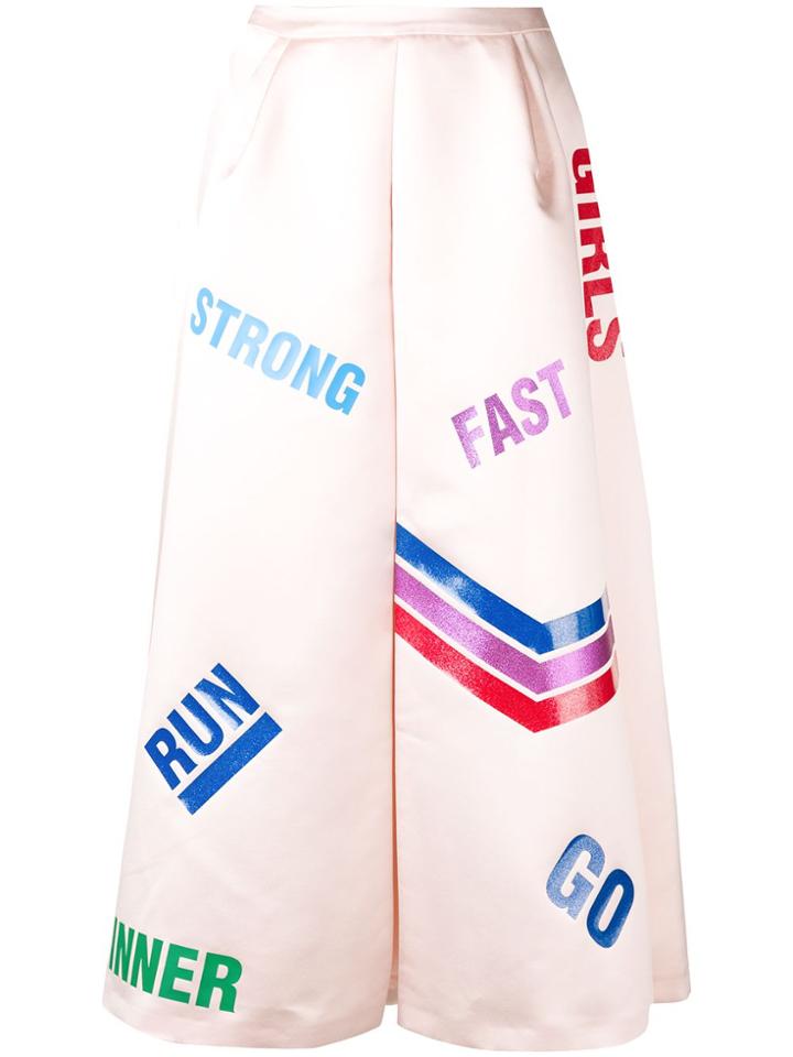 Mira Mikati Graphic Skirt - Pink & Purple