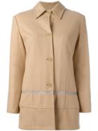 Helmut Lang Vintage Single Breasted Coat, Women's, Size: 40, Nude/neutrals