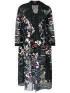 Biyan Embellished Oversized Coat - Black