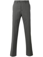Armani Collezioni Tailored Trousers, Men's, Size: 56, Grey, Virgin Wool/viscose