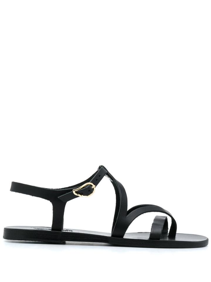 Ancient Greek Sandals Oblong Sandals - Black