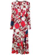 Cédric Charlier Floral-print Dress - Red