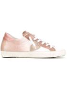 Philippe Model Logo Patch Sneakers, Women's, Size: 37, Pink/purple, Leather/pvc/rubber