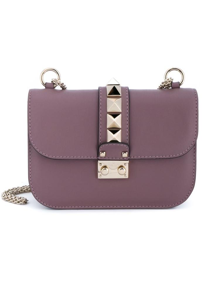 Valentino 'glam Lock' Shoulder Bag, Women's, Pink/purple