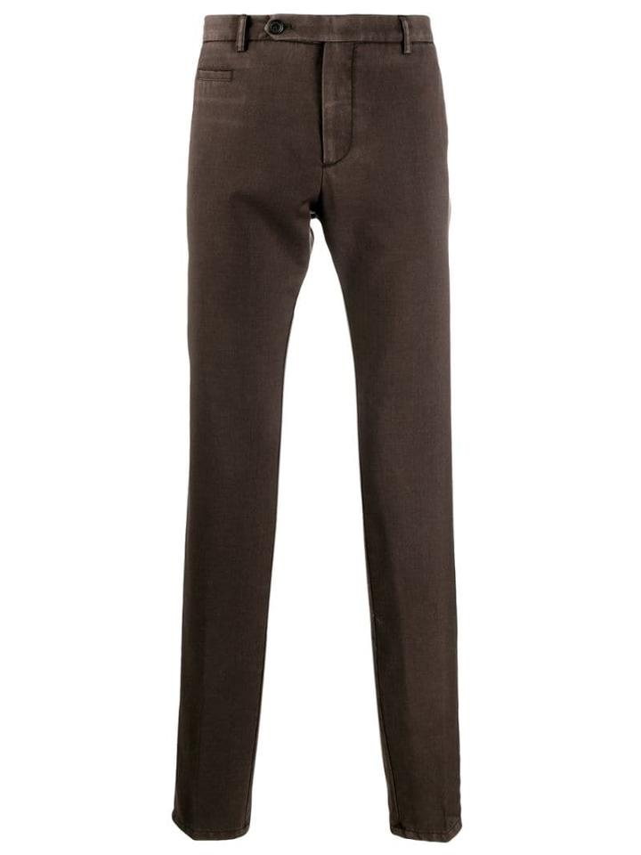 Canali Slim Fit Chinos - Brown