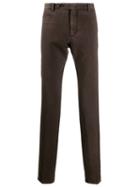 Canali Slim Fit Chinos - Brown