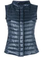 Herno Padded Gilet, Women's, Size: 46, Blue, Polyamide/feather Down