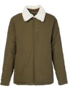 A.p.c. Fur Collar Jacket, Men's, Size: Xl, Green, Cotton/viscose/polyimide