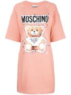 Moschino Toy Bear T-shirt Dress - Pink & Purple