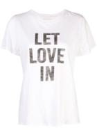 Cinq A Sept Let Love In T-shirt - White