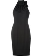 Boutique Moschino Neck Tie Fitted Dress