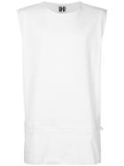 Les Hommes Urban Boxy Fit Tank Top - White