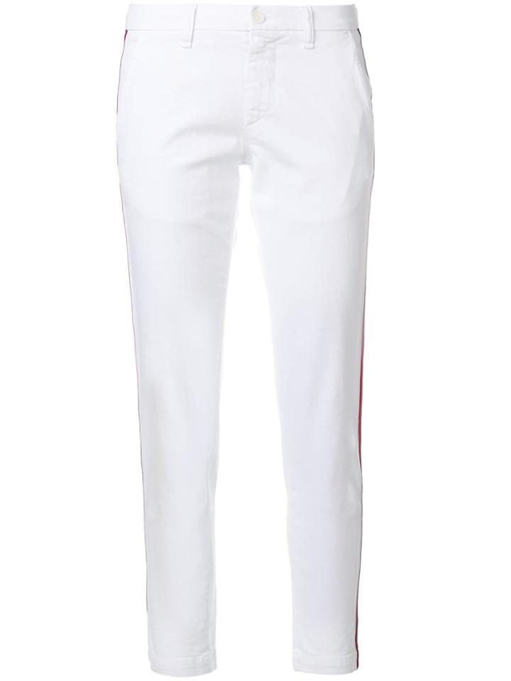 P.a.r.o.s.h. Slim-fit Stripe Trousers - White
