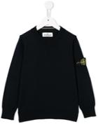 Stone Island Kids Crew Neck Jumper, Boy's, Size: 12 Yrs, Blue