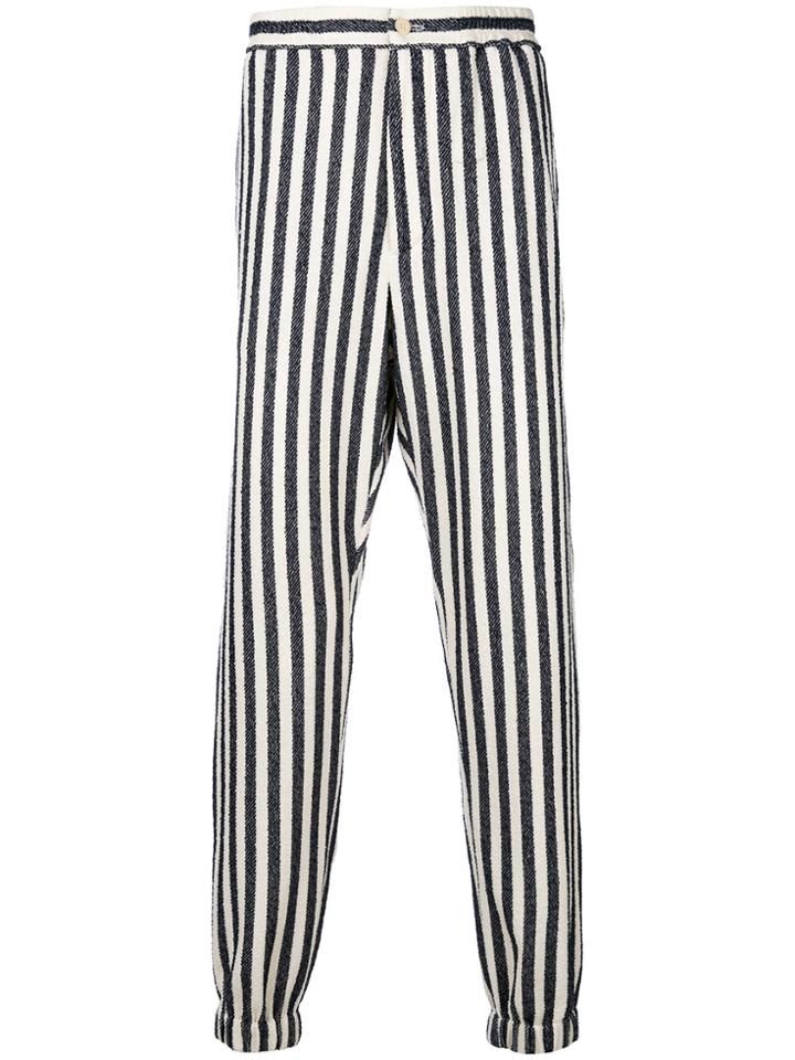 Etro Striped Jogger-style Trousers - Blue