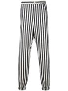 Etro Striped Jogger-style Trousers - Blue