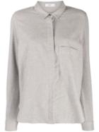 Closed Plain Fitted Shirt - Grey