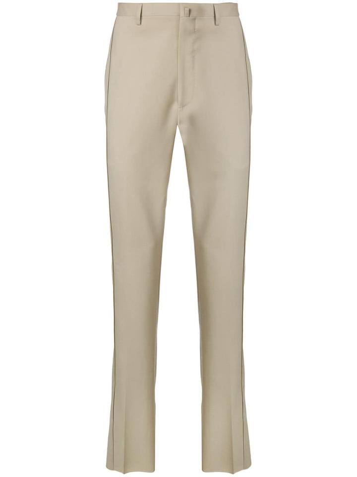 Lanvin Contrast Stitch Tailored Trousers - Neutrals