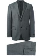 Ermenegildo Zegna Mirco Houndstooth Suit, Men's, Size: 52, Grey, Cupro/wool