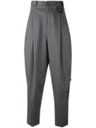 Ne. Sense Pinstripe Tapered Trousers - Grey