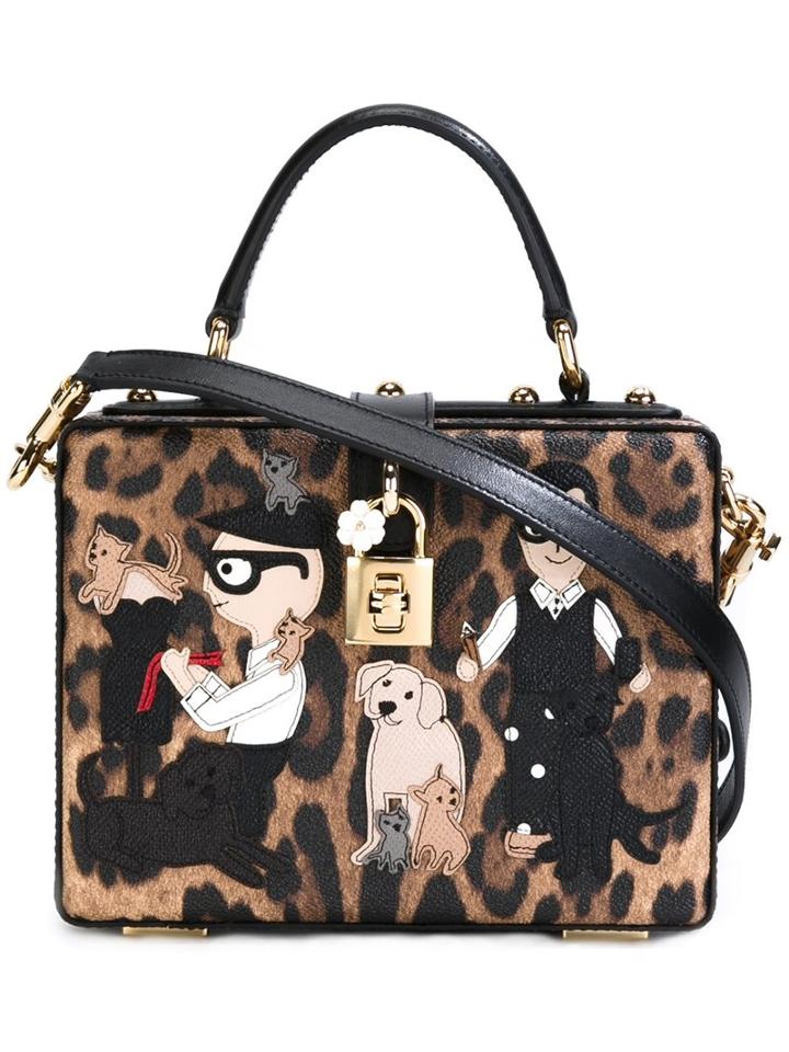 Dolce & Gabbana Designers Patch 'dolce' Box Tote, Women's, Black