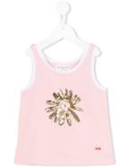 Rykiel Enfant Sequin Flower Tank Top, Girl's, Size: 10 Yrs, Pink/purple