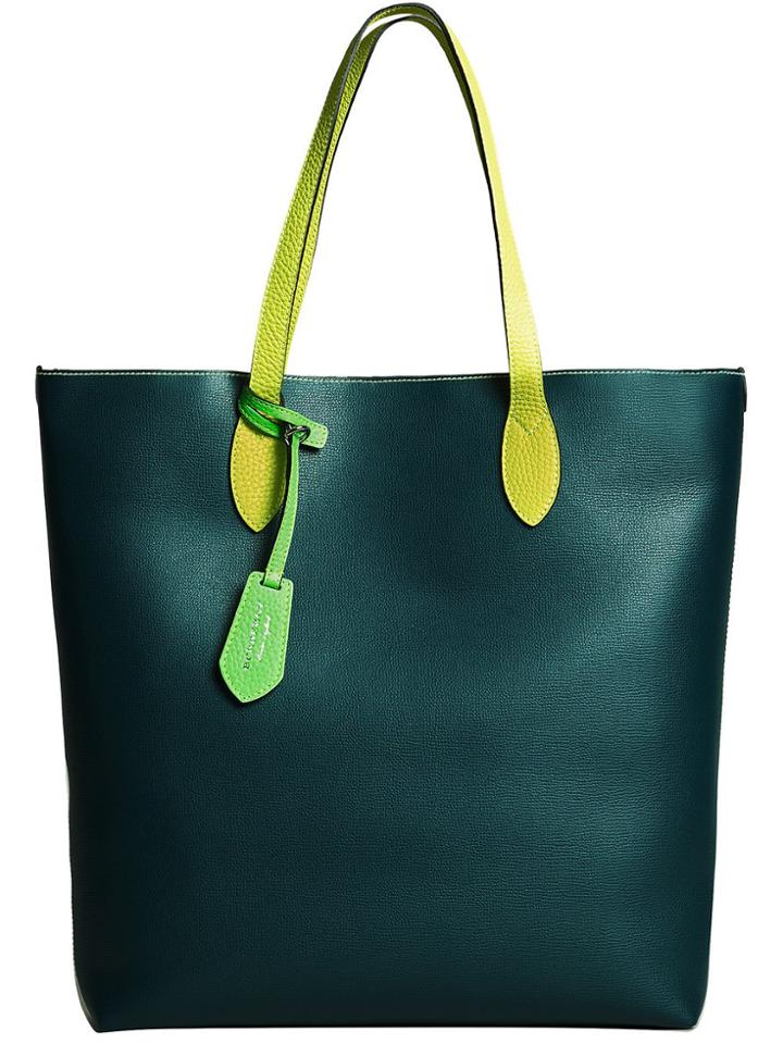 Burberry Medium Two-tone Tote - Green