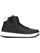 Ea7 Emporio Armani Hi-top Sneakers - Black