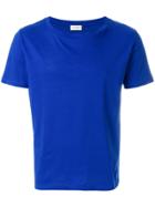 Saint Laurent Logo Plaque Classic T-shirt - Blue