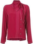 Marni Tied Neckline Blouse - Red