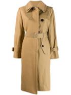 Sacai Belted Trench Coat - Neutrals
