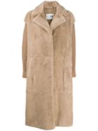 Manzoni 24 Straight Fit Coat - Neutrals