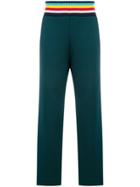 Mira Mikati Striped Waistband Trousers - Green
