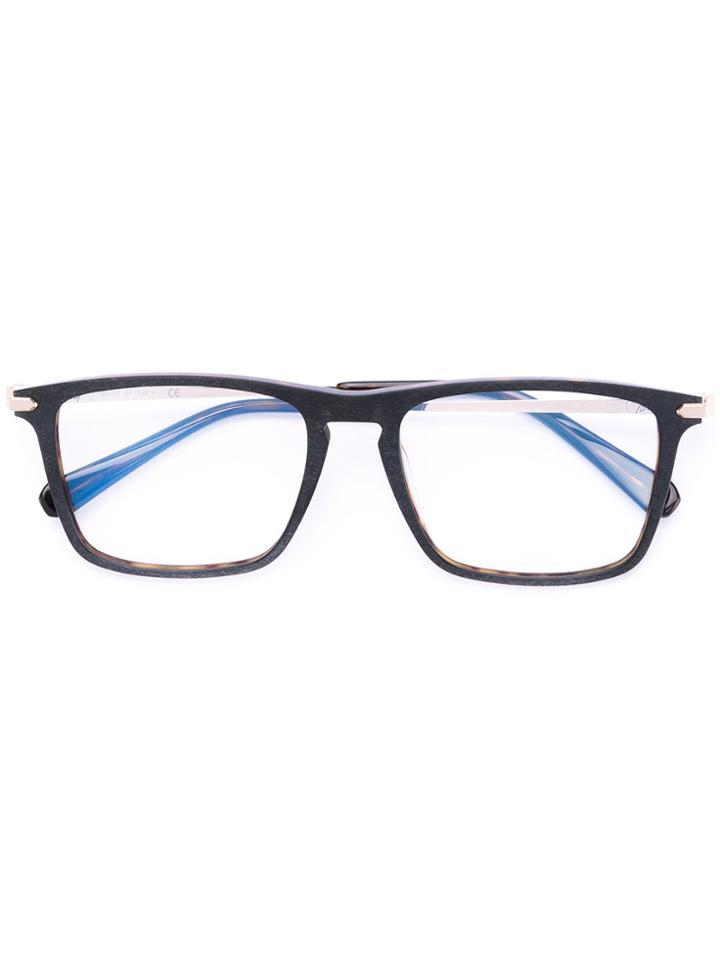 Brioni Square Glasses - Black