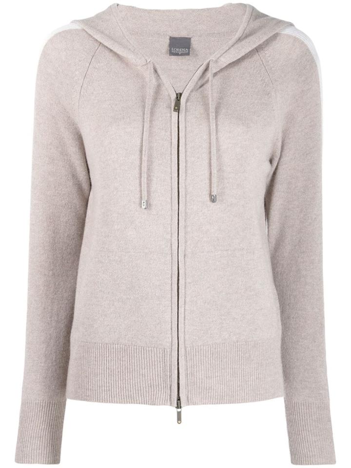 Lorena Antoniazzi Knit Zipped Hoodie - Grey