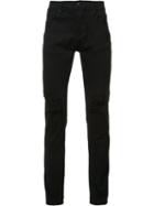 Stampd Distressed Skinny Jeans, Men's, Size: 34, Black, Cotton/spandex/elastane