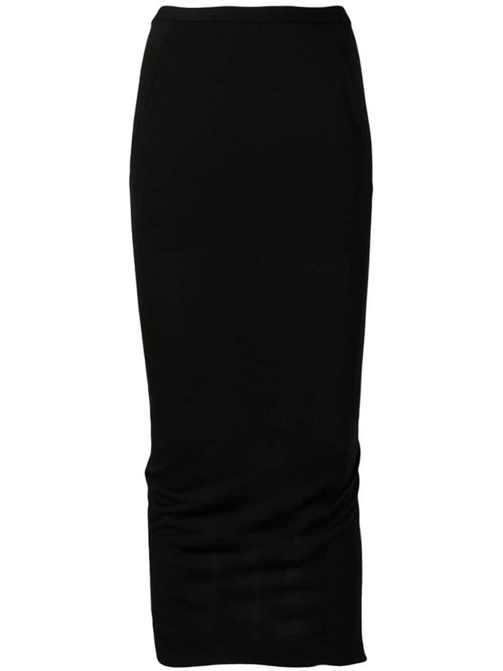 Rick Owens Lilies Basic Midi Skirt - Black