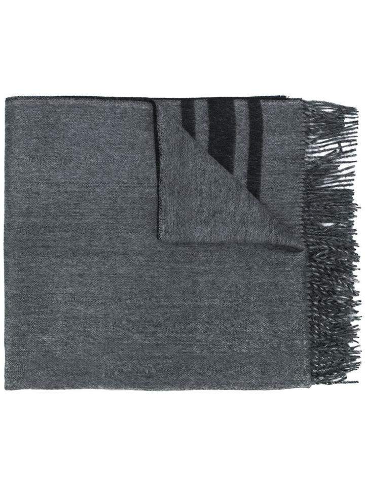 Max Mara Fringed Edges Scarf - Grey