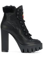 Dsquared2 Lace Up Platform Boots - Black